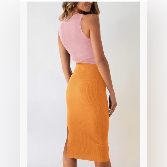 Pink and Orange Knit Cut Out Tank Dress

8046 - Picture 3 of 4